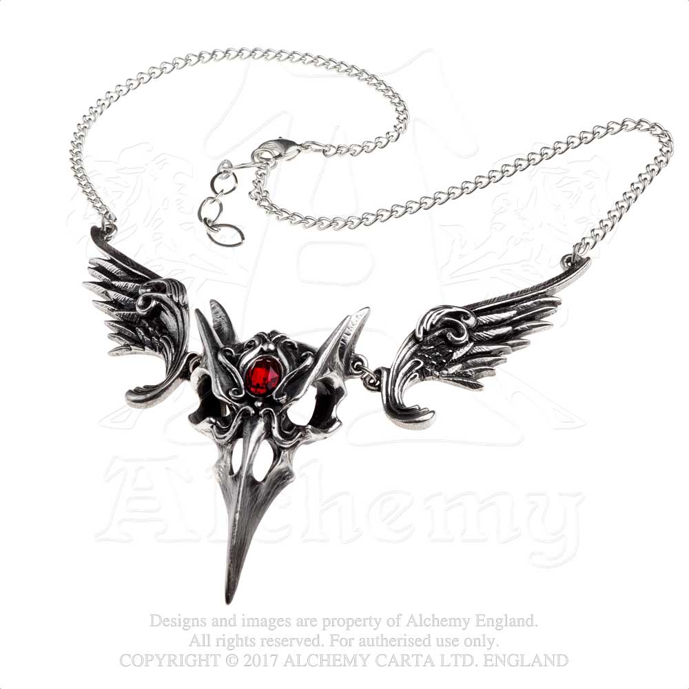 Alchemy Gothic Masque Of The Black Rose Necklace from Gothic Spirit
