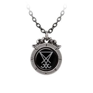 Alchemy Gothic Seal of Lucifer Pendant
