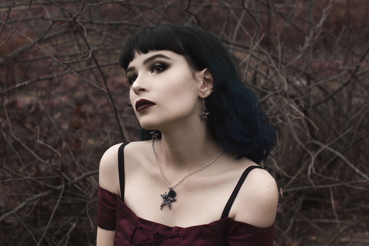 Alchemy Gothic Collana Ruah Vered Per Donna - Peltro, Design Gotico, Regular, Gioiello Fan Gothic, Regalo EMP