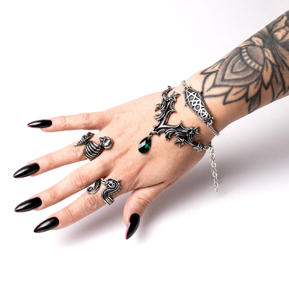 Alchemy Gothic Hex Coffin Bracelet