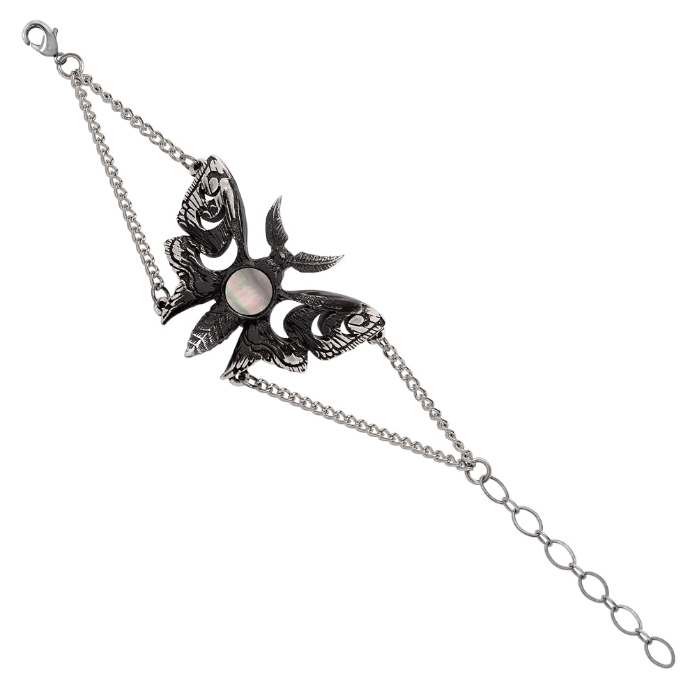 Alchemy Gothic Lunar Moth Bracelet (A146) - Gothic Spirit