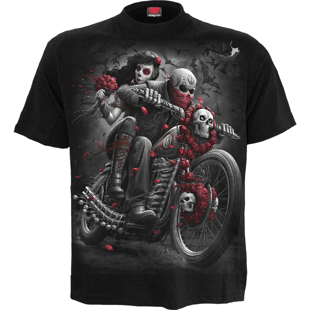 DOTD Bikers gothic T-Shirt in Black by Spiral Clothing 