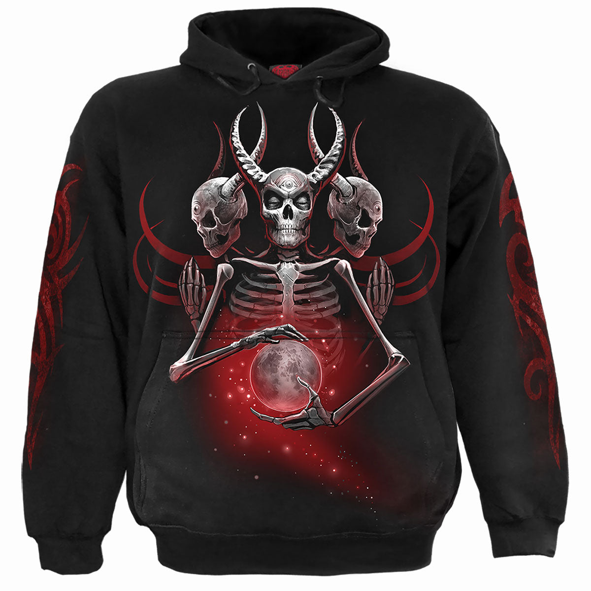 Third Eye Awakening gothic Men's Hoody in Black by Spiral Clothing 