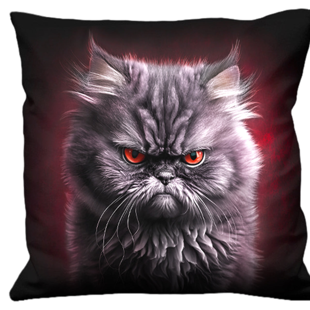 Anger Management gothic  Square Cushion in Black by Spiral Clothing 