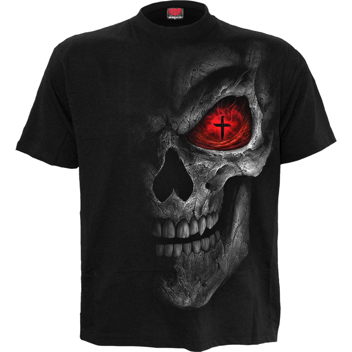 Death Stare gothic T-Shirt in Black by Spiral Clothing 