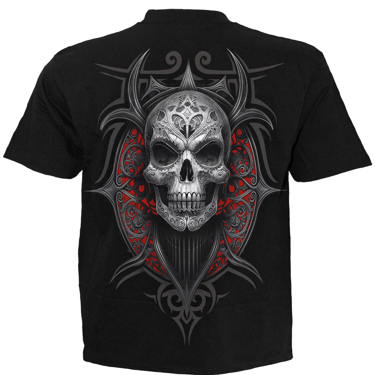 Back view of High Priestess gothic T-Shirt in Black by Spiral Clothing