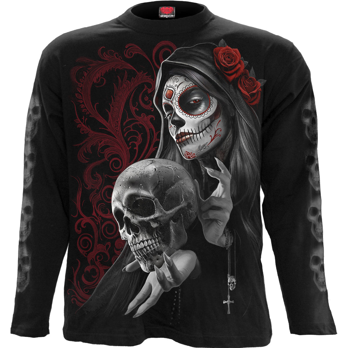 Love Is Dead gothic Longsleeve T-Shirt in Black by Spiral Clothing 