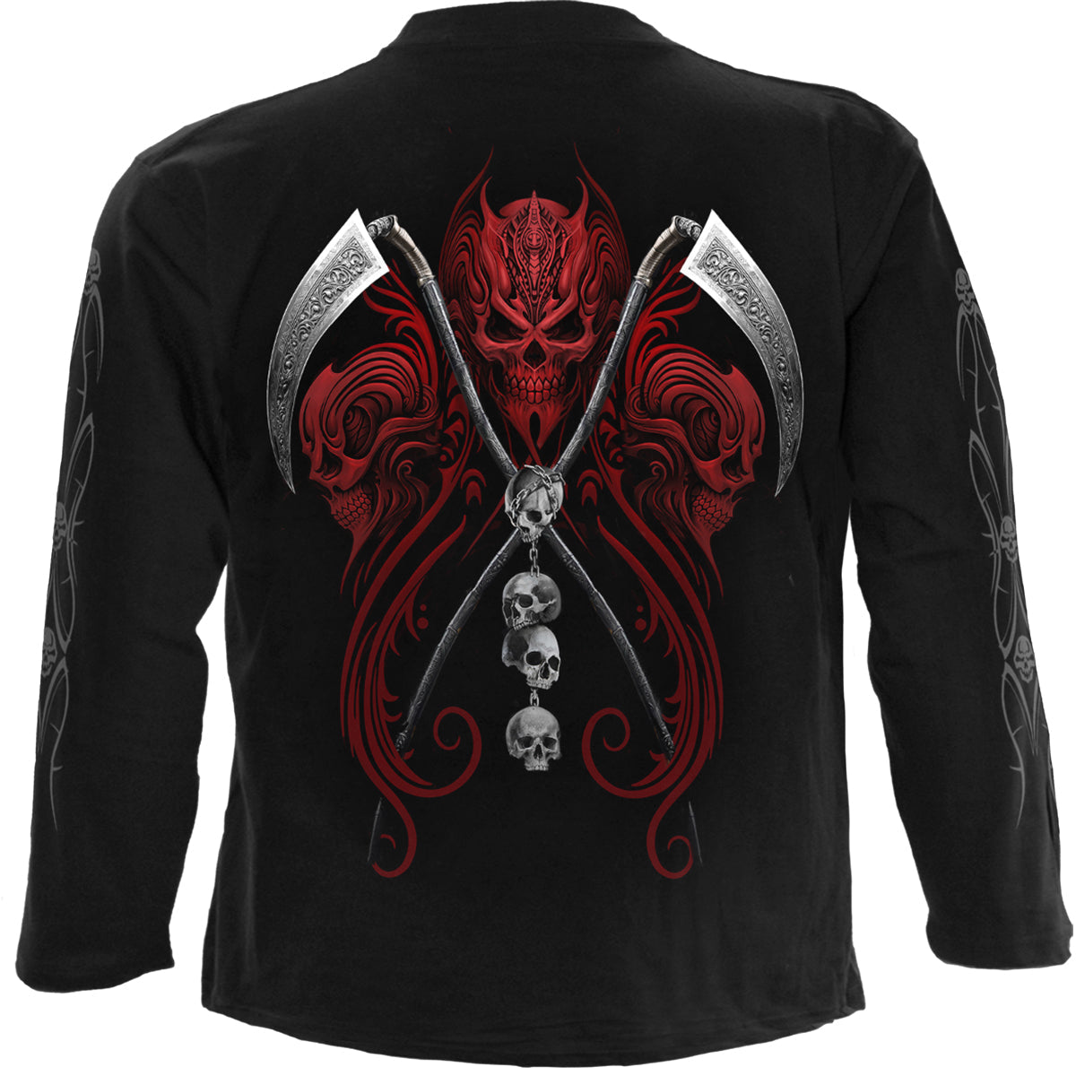 Reaperess gothic Longsleeve T-Shirt in Black by Spiral Clothing 