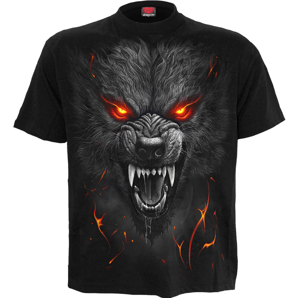 Darkest Fear gothic T-Shirt in Black by Spiral Clothing - Front view