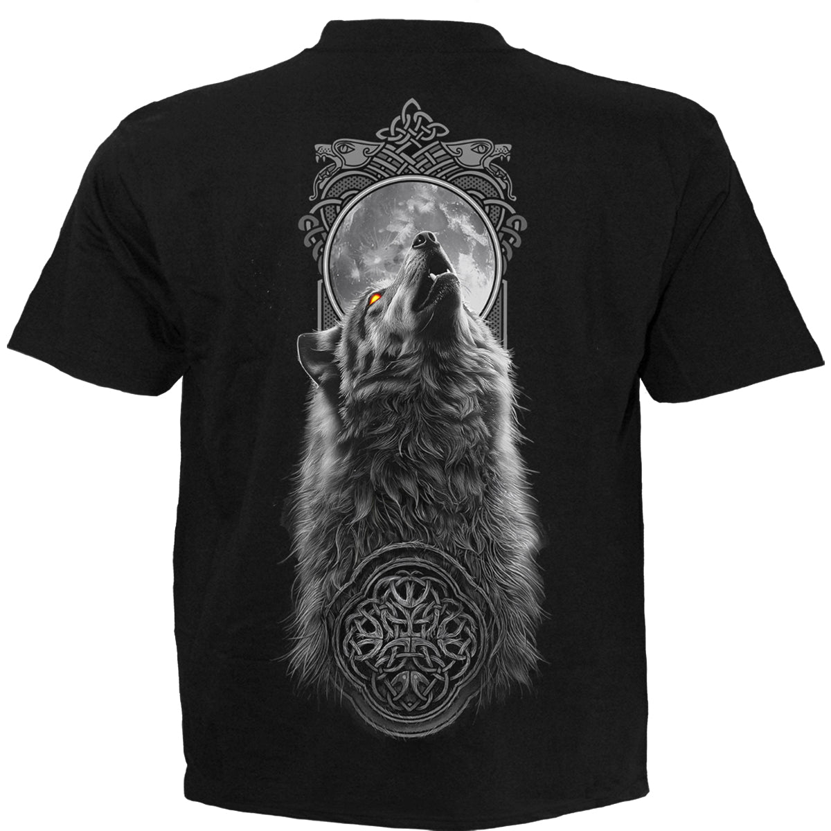 Back view of Darkest Fear gothic T-Shirt in Black by Spiral Clothing
