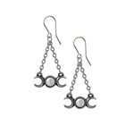 Alchemy Gothic Wiccan Moon Pair of Earrings