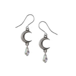 Alchemy Gothic Tears of the Moon - Crystal Pair of Earrings