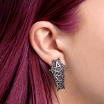 Alchemy Gothic Hex Coffin Pair of Earrings