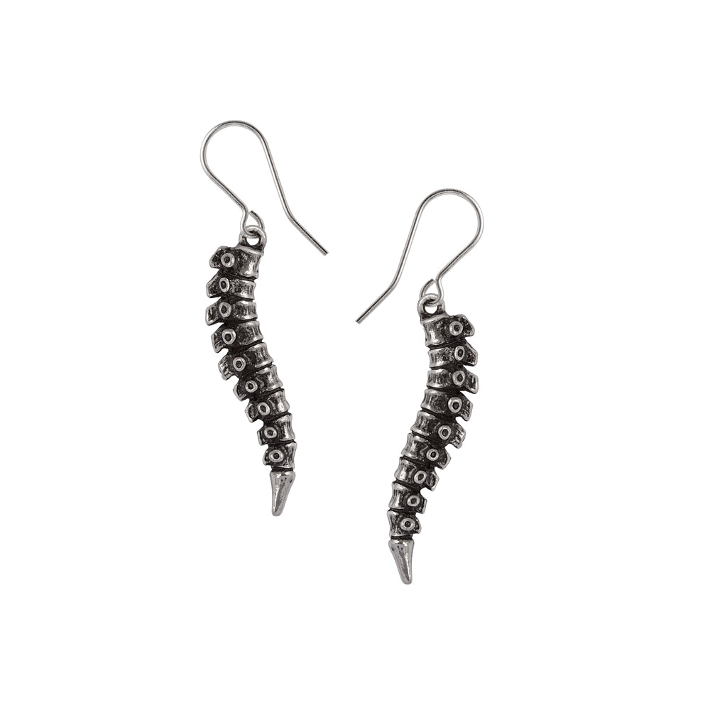 Alchemy Gothic Spine Earring Pair of Earrings (E497) - Gothic Spirit