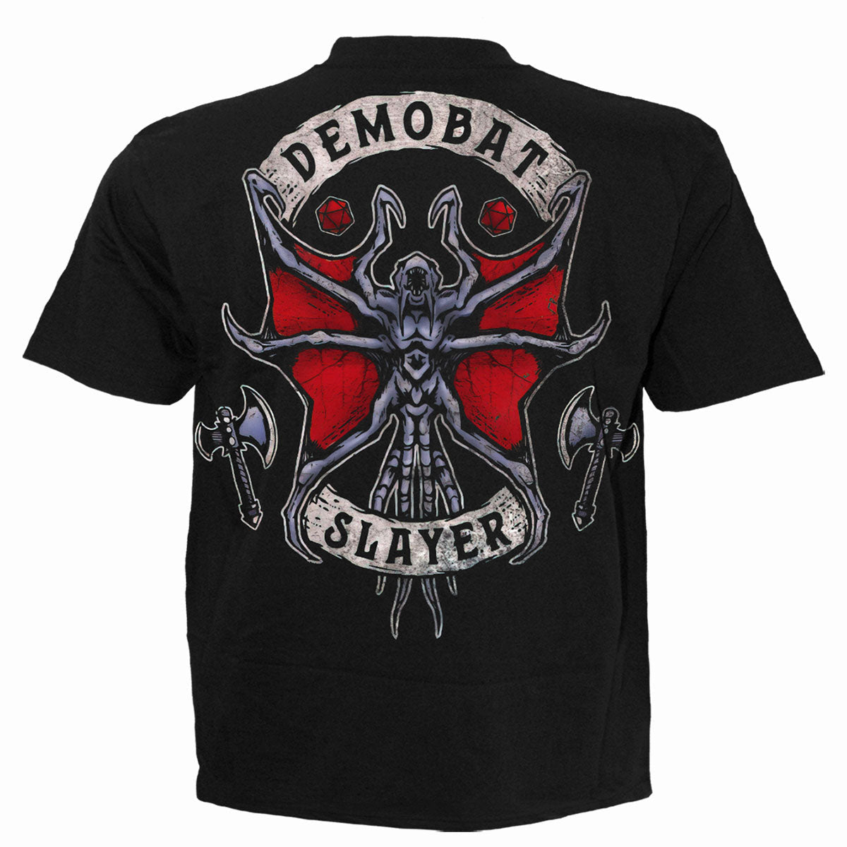 Back view of Eddie - The Banished gothic  T-Shirt in Black by Spiral Clothing