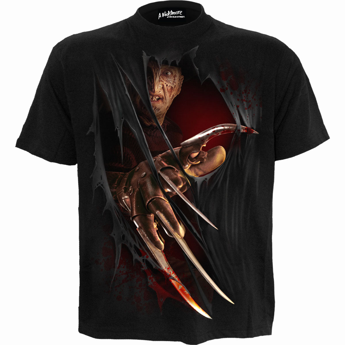 Freddy - Claws - Elm Street gothic Men's T-Shirt in Black by Spiral Clothing - Front view