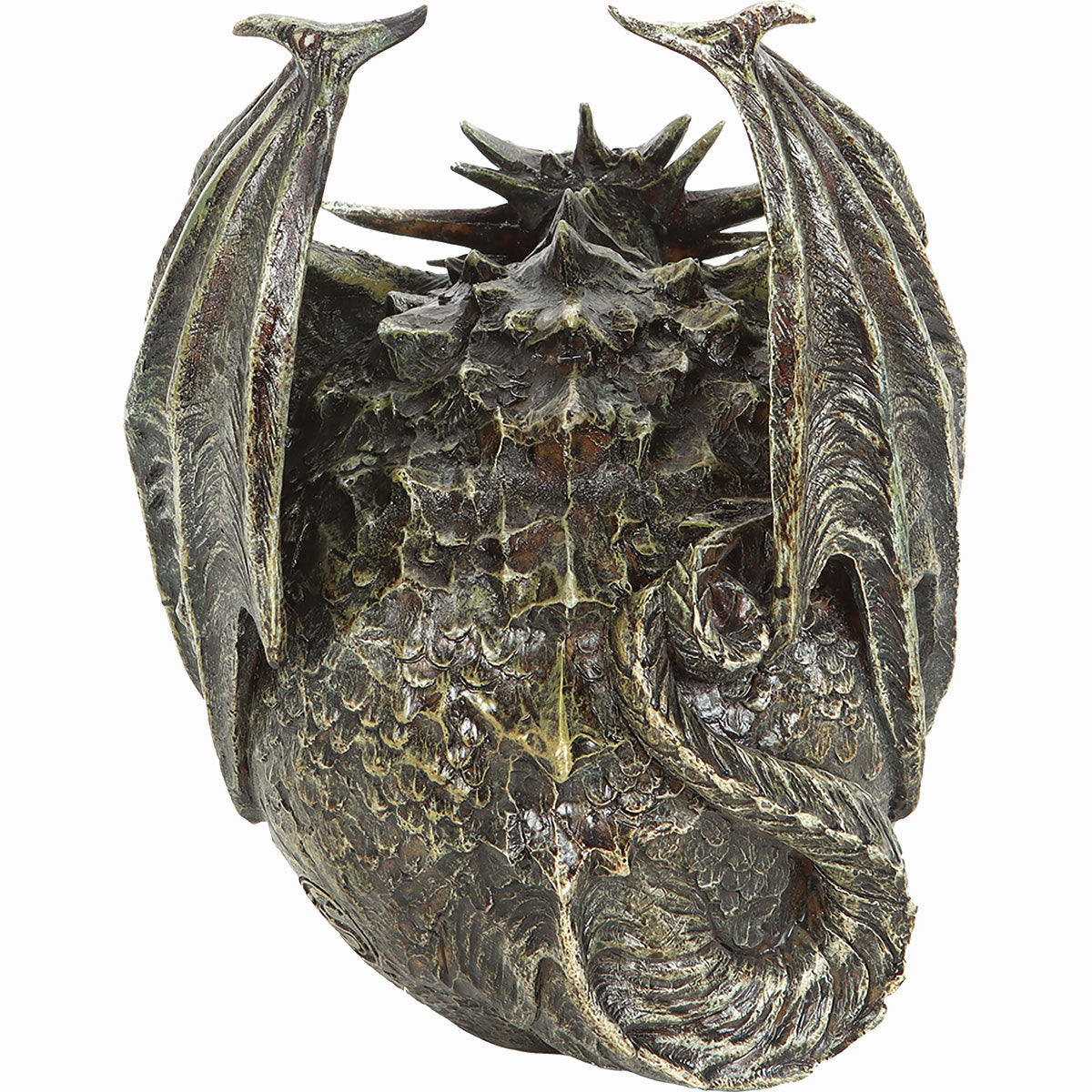 Draco Skull gothic  Desk Top Sculpture in Black by Spiral Clothing