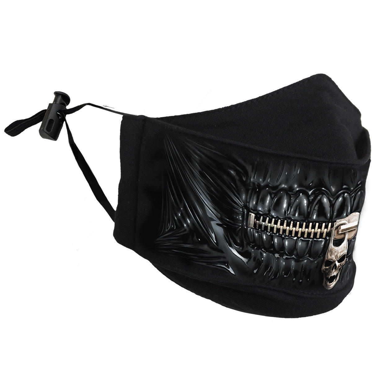 Candy Cane Santa gothic  2in1 Neck Tie Mesh Top in Black by Spiral Clothing 