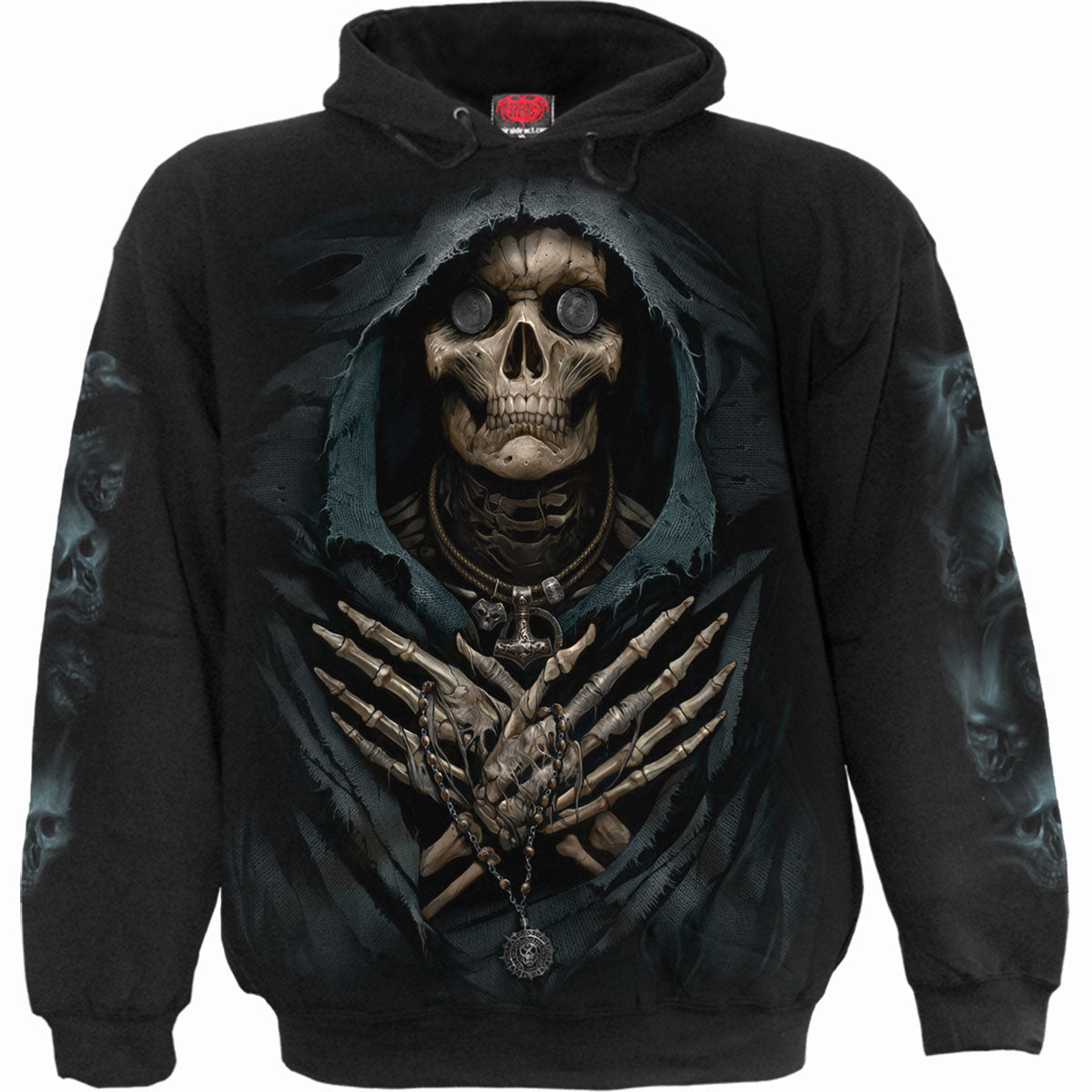 Ferryman gothic Men's Hoody in Black by Spiral Clothing 