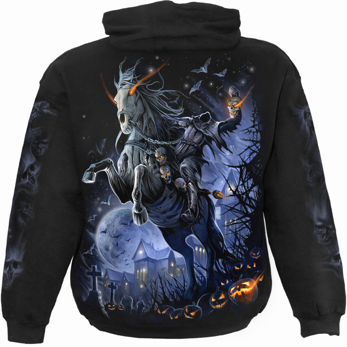 Headless gothic  Hoody in Black by Spiral Clothing 