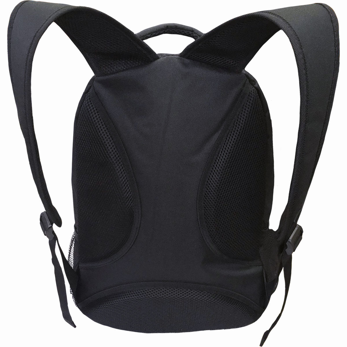 Back view of Death Embers gothic  Back Pack - With Laptop Pocket in Black by Spiral Clothing