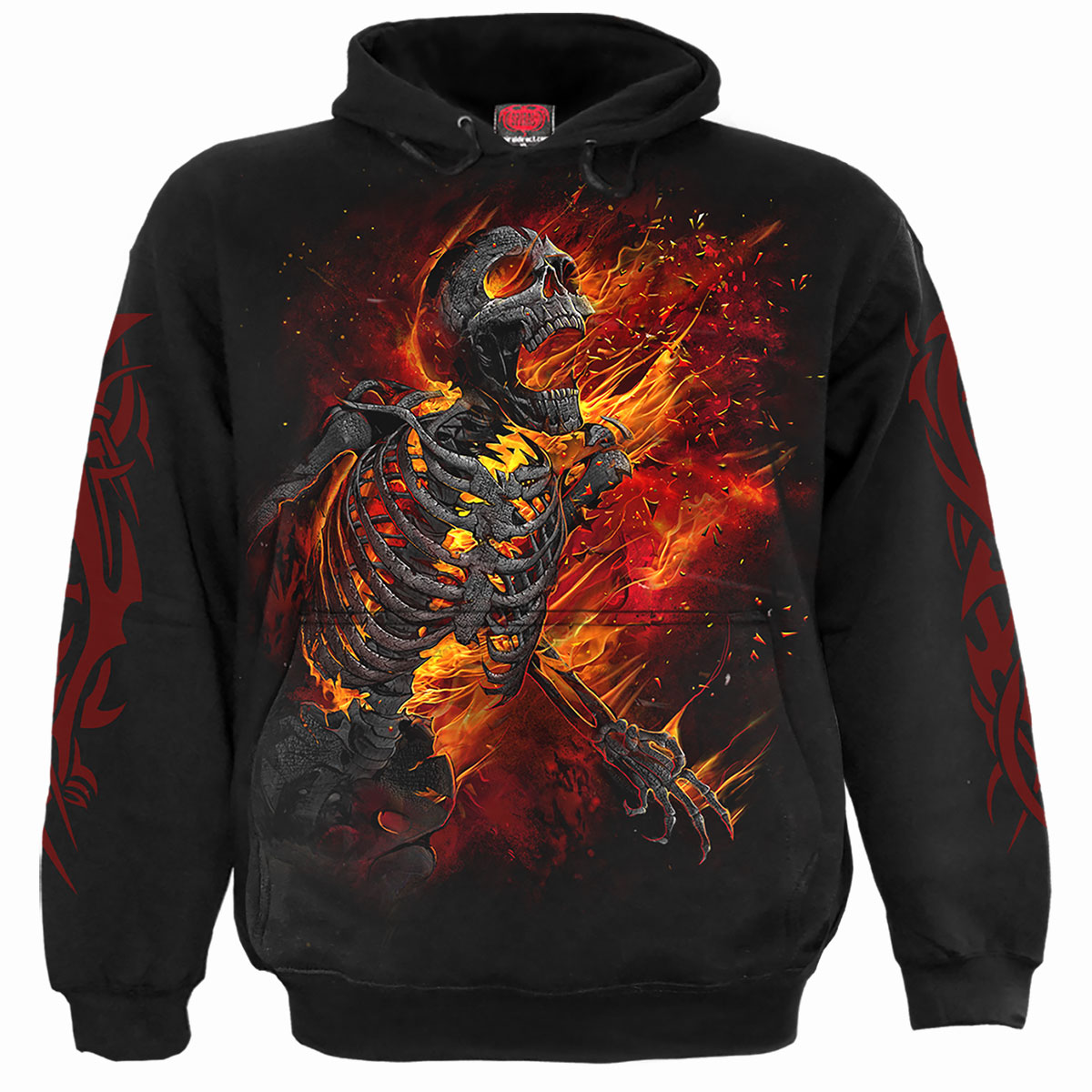 Atomic Blast gothic Men's Hoody in Black by Spiral Clothing 