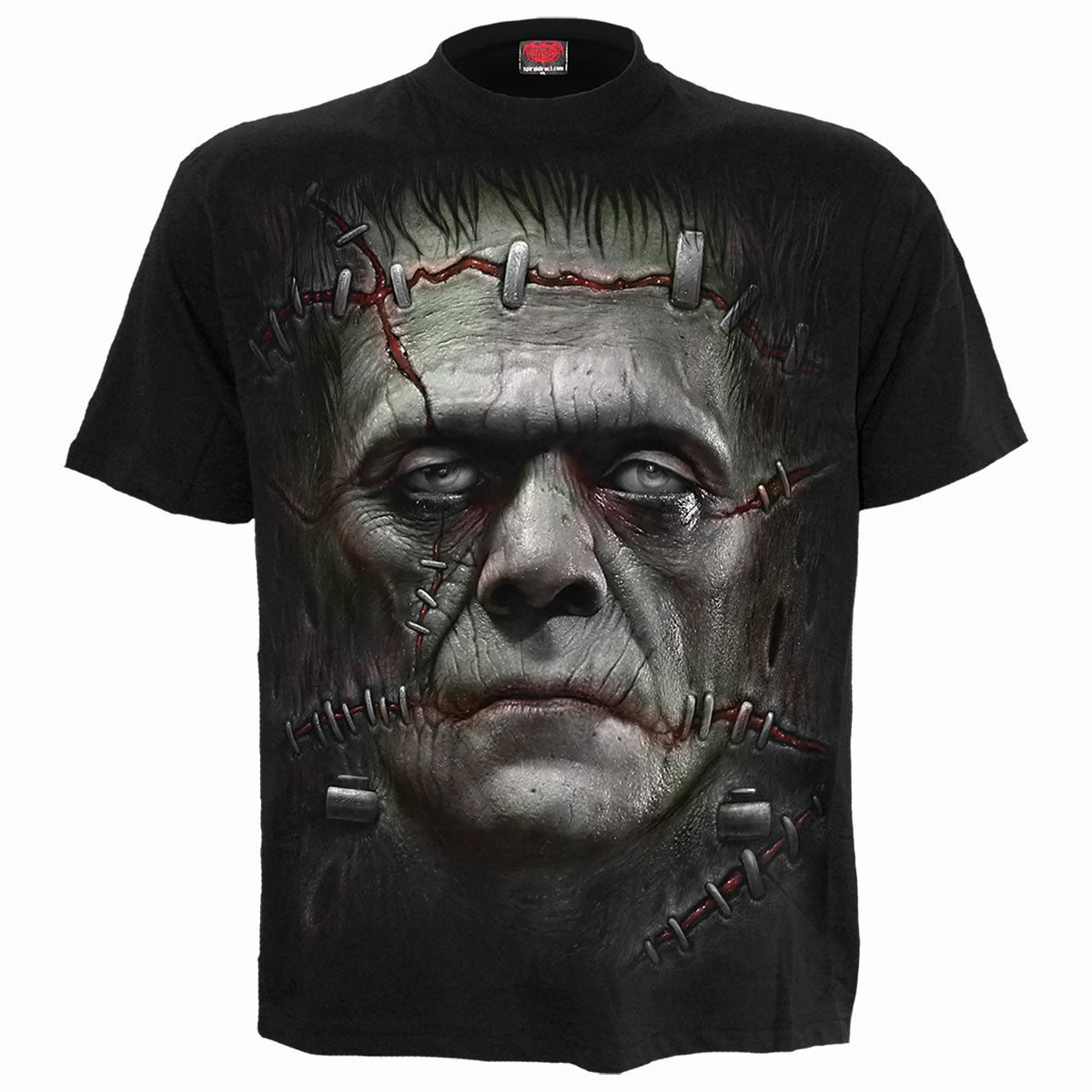 IT Lives gothic Men's T-Shirt in Black by Spiral Clothing - Front view