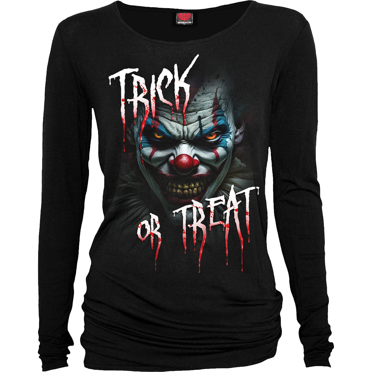 Trick Or Treat gothic Women's Baggy Top in Black by Spiral Clothing 