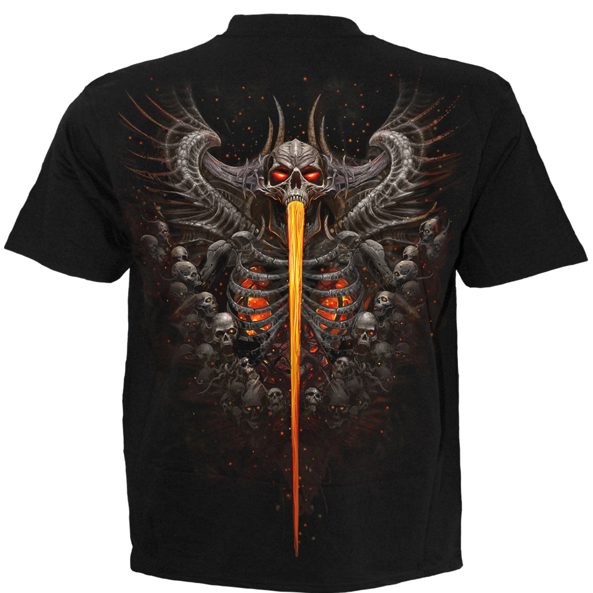 Gates Of Hell gothic  T-Shirt in Black by Spiral Clothing 