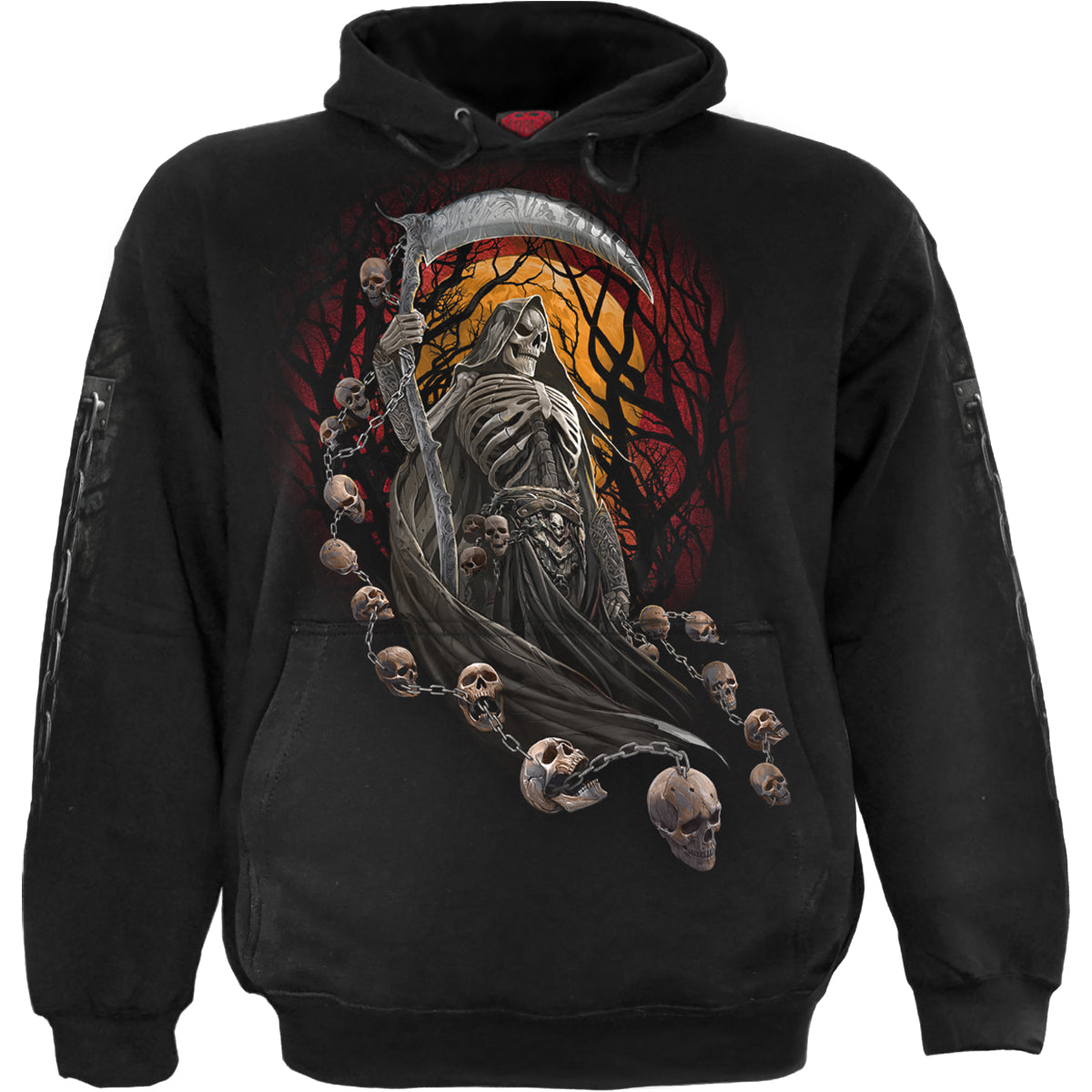 Harbingers gothic Men's Hoody in Black by Spiral Clothing 