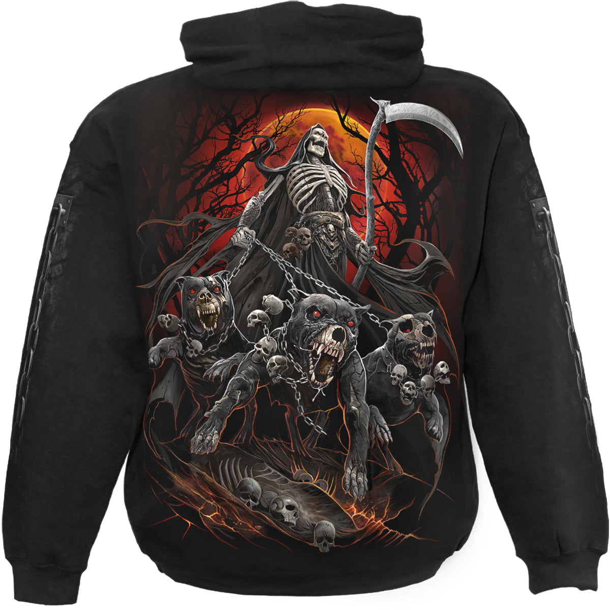 Harbingers gothic  Hoody in Black by Spiral Clothing 