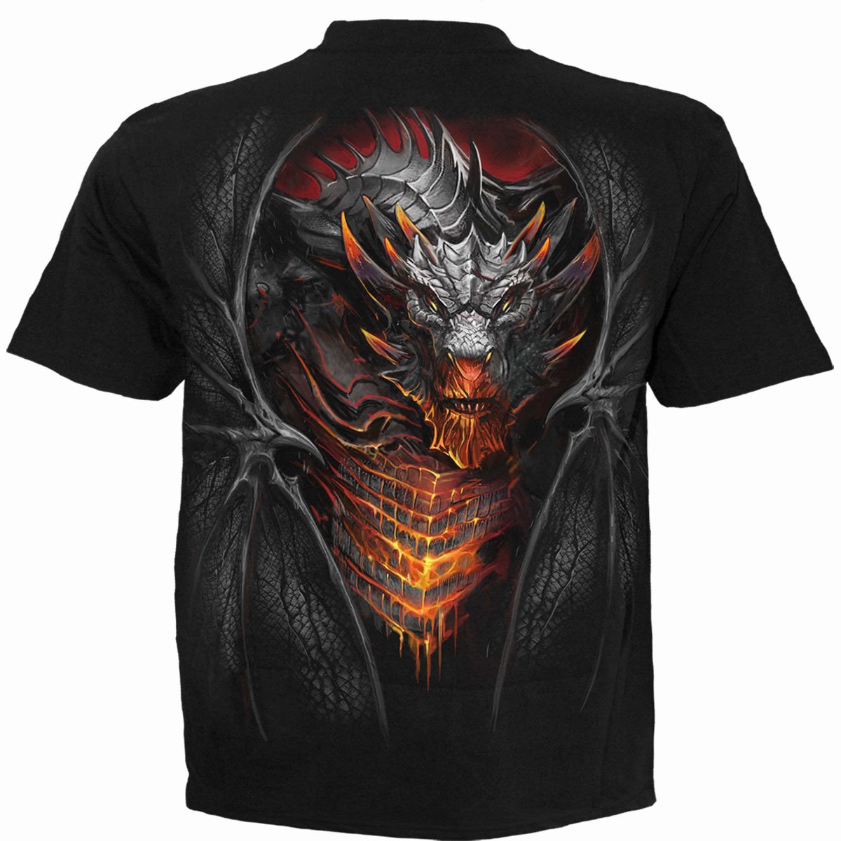 Draconis gothic  T-Shirt in Black by Spiral Clothing 