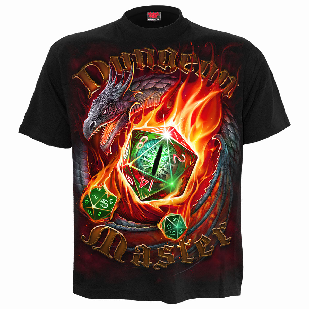 Dungeon Master gothic T-Shirt in Black by Spiral Clothing 