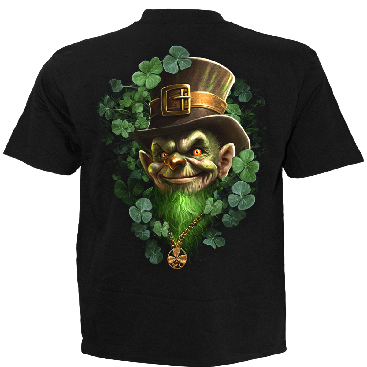 Back view of Shenanigans gothic T-Shirt in Black by Spiral Clothing