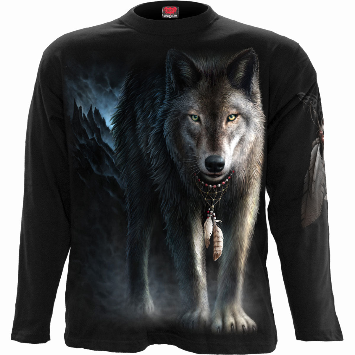 From Darkness gothic Men's Longsleeve T-Shirt in Black by Spiral Clothing 