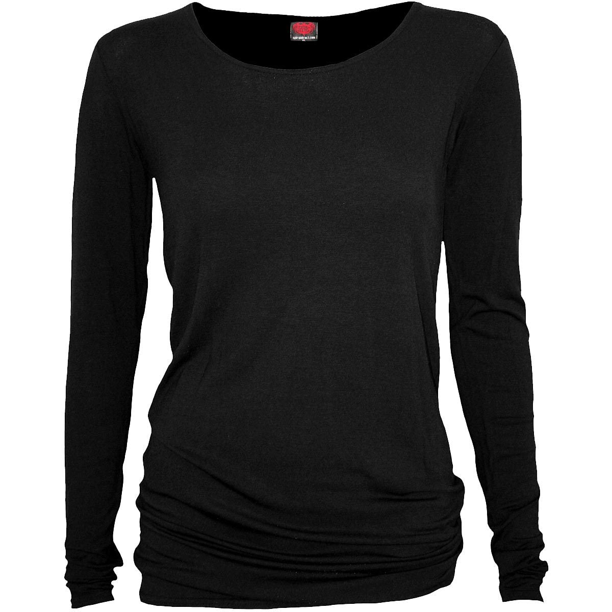 Gothic Elegance gothic Baggy Top in Black by Spiral Clothing - Front view
