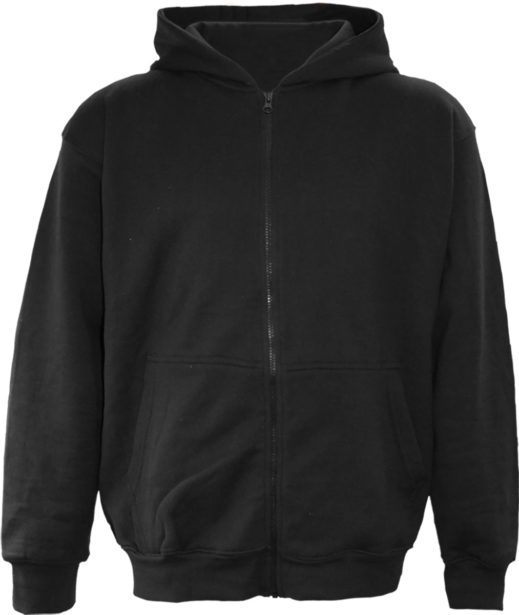 Metal Streetwear gothic Full Zip Hoody in Black by Spiral Clothing 