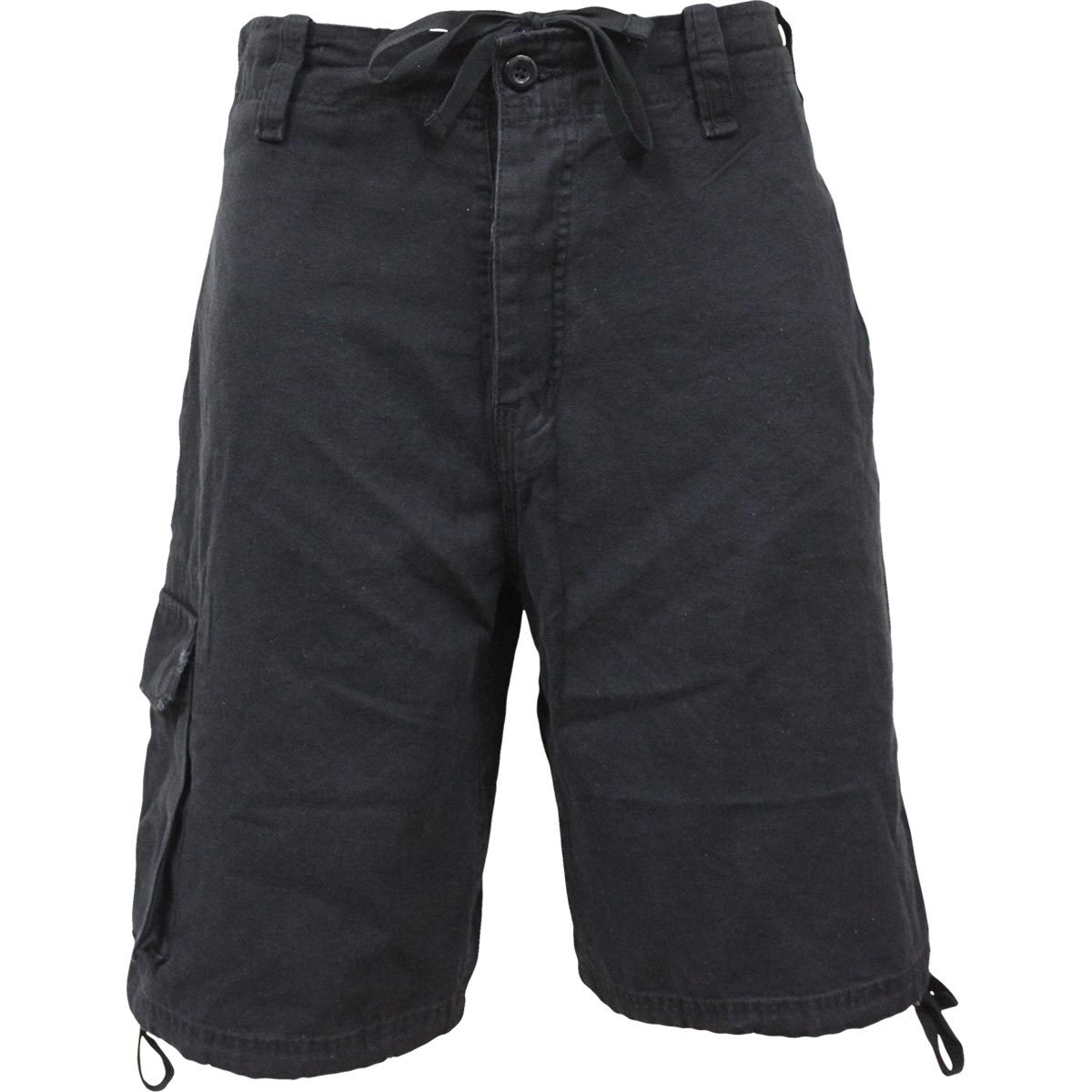 Metal Streetwear gothic Men's Vintage Cargo Shorts in Black by Spiral Clothing 