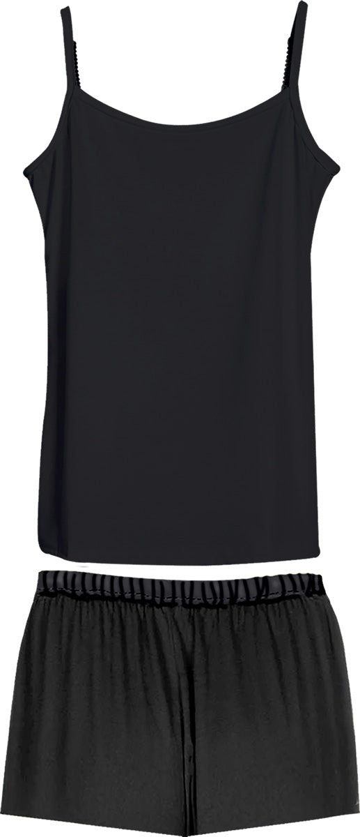 Urban Fashion gothic 4pc Gothic Pyjama Sets in Black by Spiral Clothing 