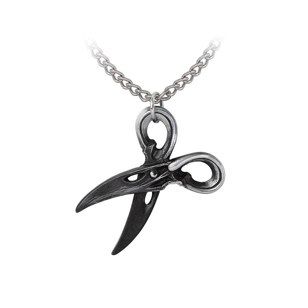 Alchemy Gothic Witches Shears Pendant (P1014) - Gothic Spirit