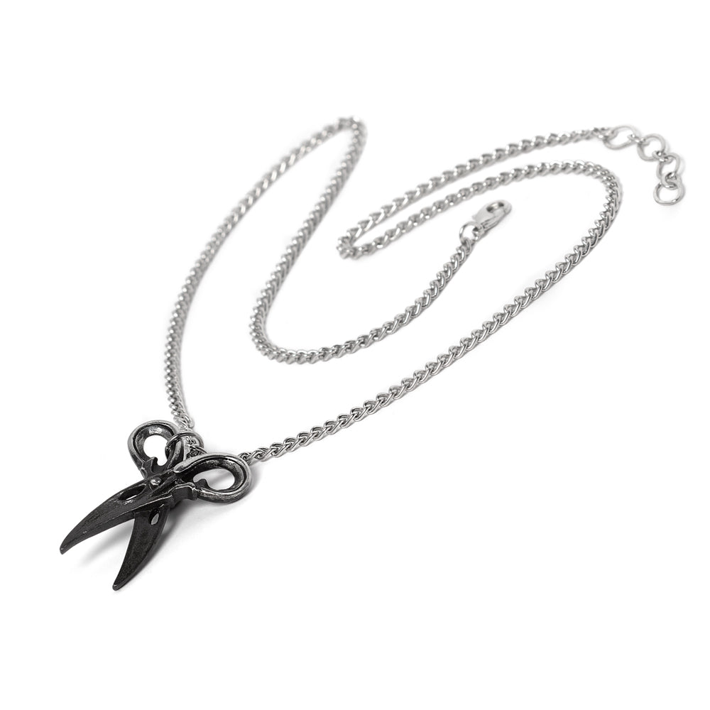 Alchemy Gothic Witches Shears Pendant (P1014) - Gothic Spirit