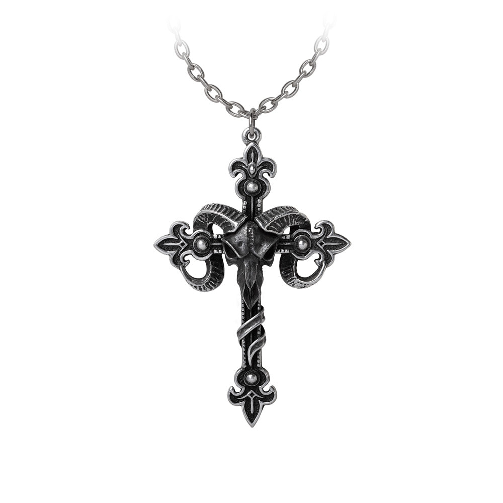 Alchemy Gothic Cross of Baphomet Pendant