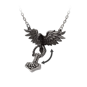 Alchemy Gothic Hrafnhamerr Pendant