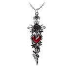 Alchemy Gothic Cross of the Dark Kiss Pendant