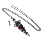 Alchemy Gothic Cross of the Dark Kiss Pendant