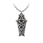 Alchemy Gothic Hex Coffin Pendant