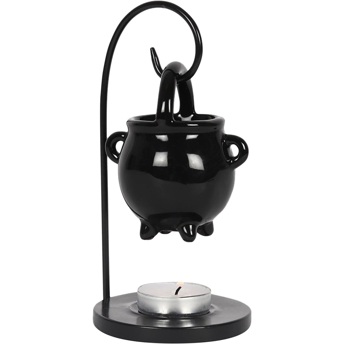 Hanging Cauldron gothic  Hanging Oil Burner in Black by Spiral Clothing 