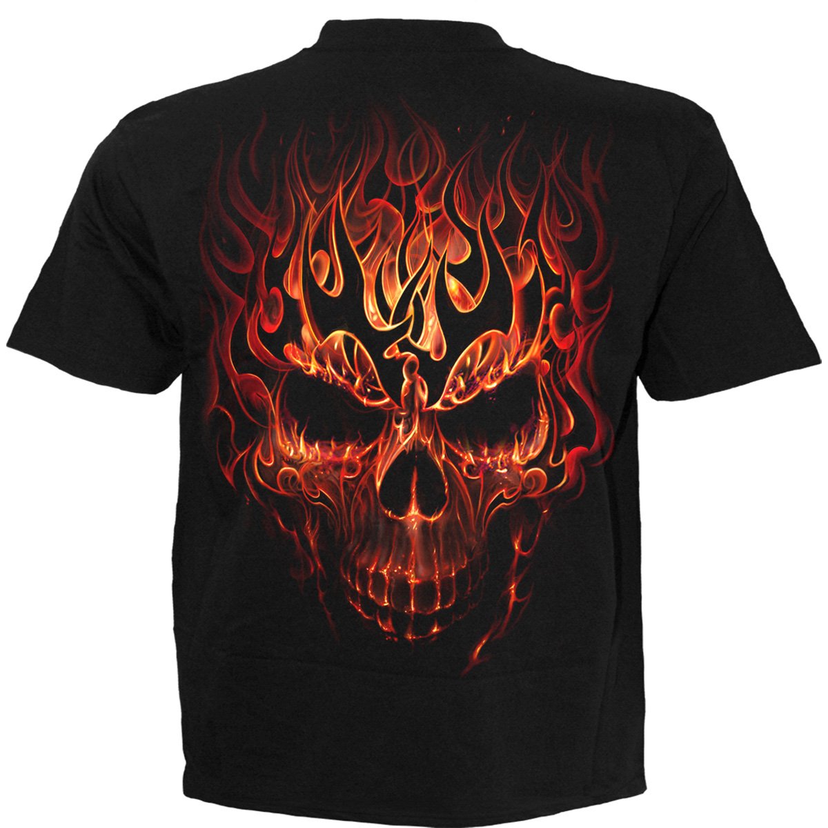 Skull Blast gothic T-Shirt in Black by Spiral Clothing 