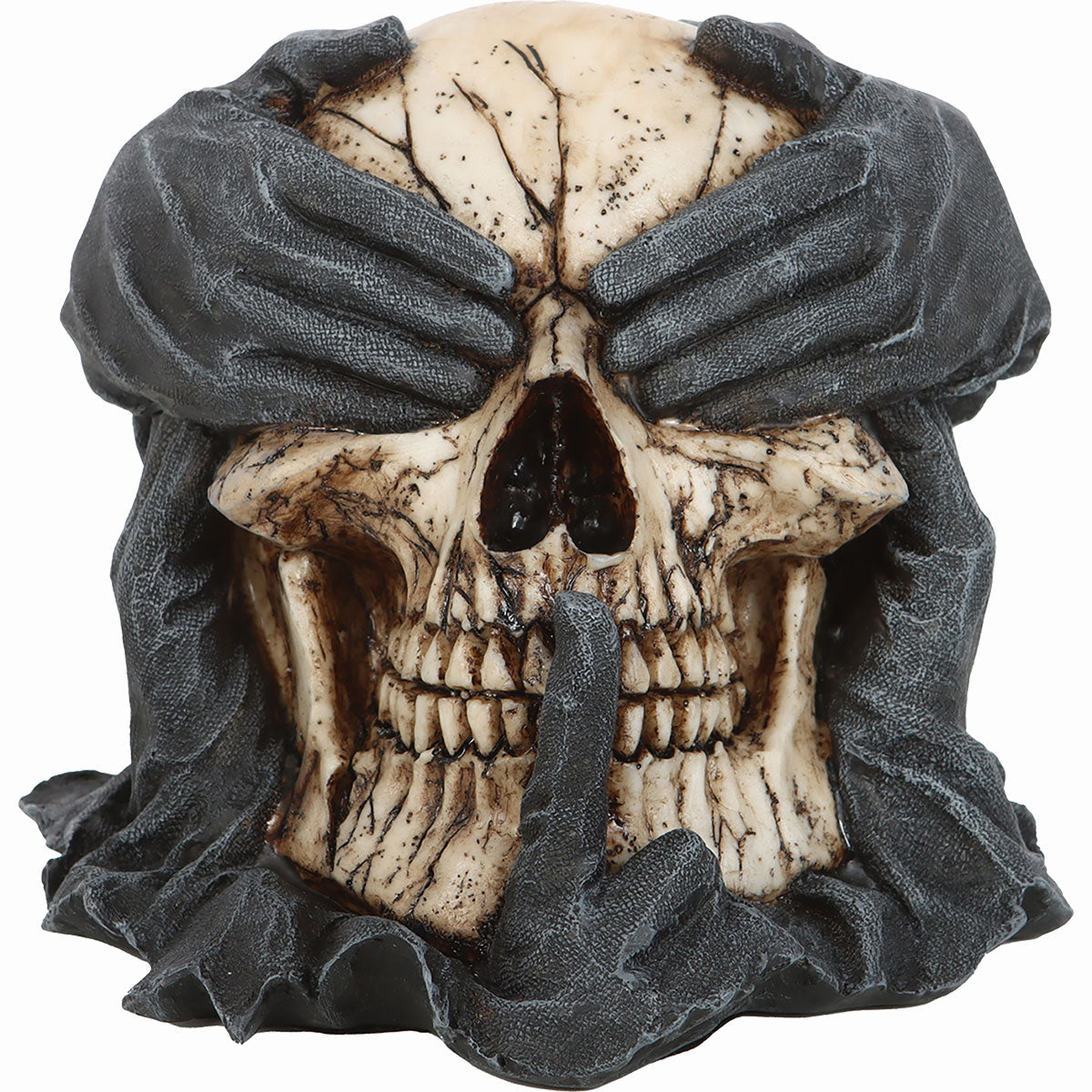 See No Evil gothic  Desk Top Sculpture in Black by Spiral Clothing 