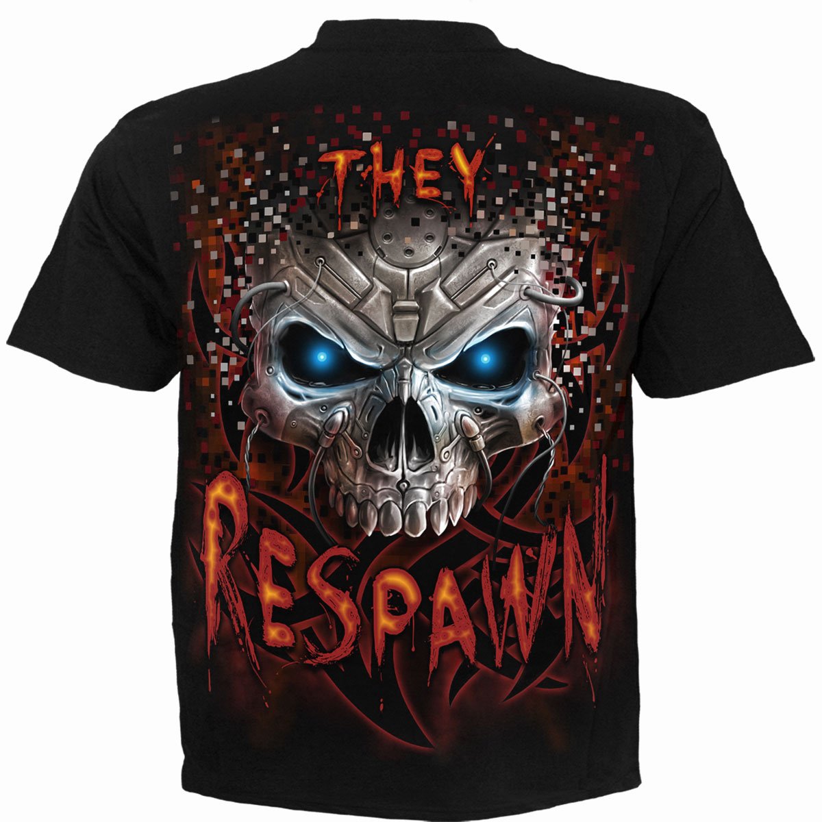 Respawn gothic T-Shirt in Black by Spiral Clothing 